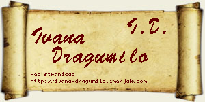 Ivana Dragumilo vizit kartica